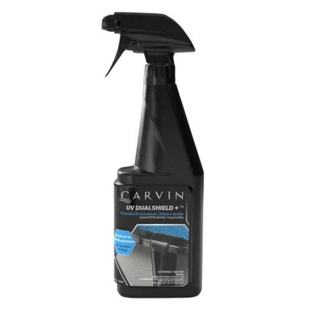 Carvin DualShield pool cleaner spray bottle for above ground pool UV protection and water treatmen
