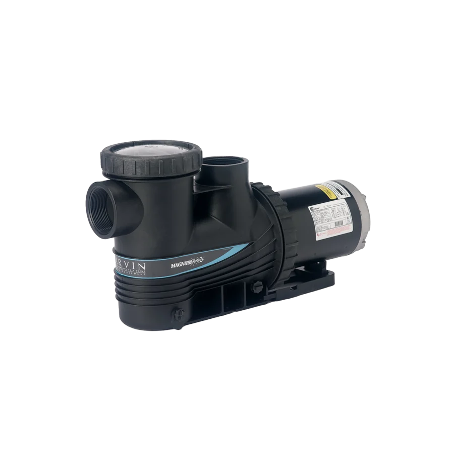 Carvin Magnum Force 3 inground pool pump front angle product image with transparent background