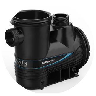 Carvin Magnum Force V variable speed pool pump one-piece case feature