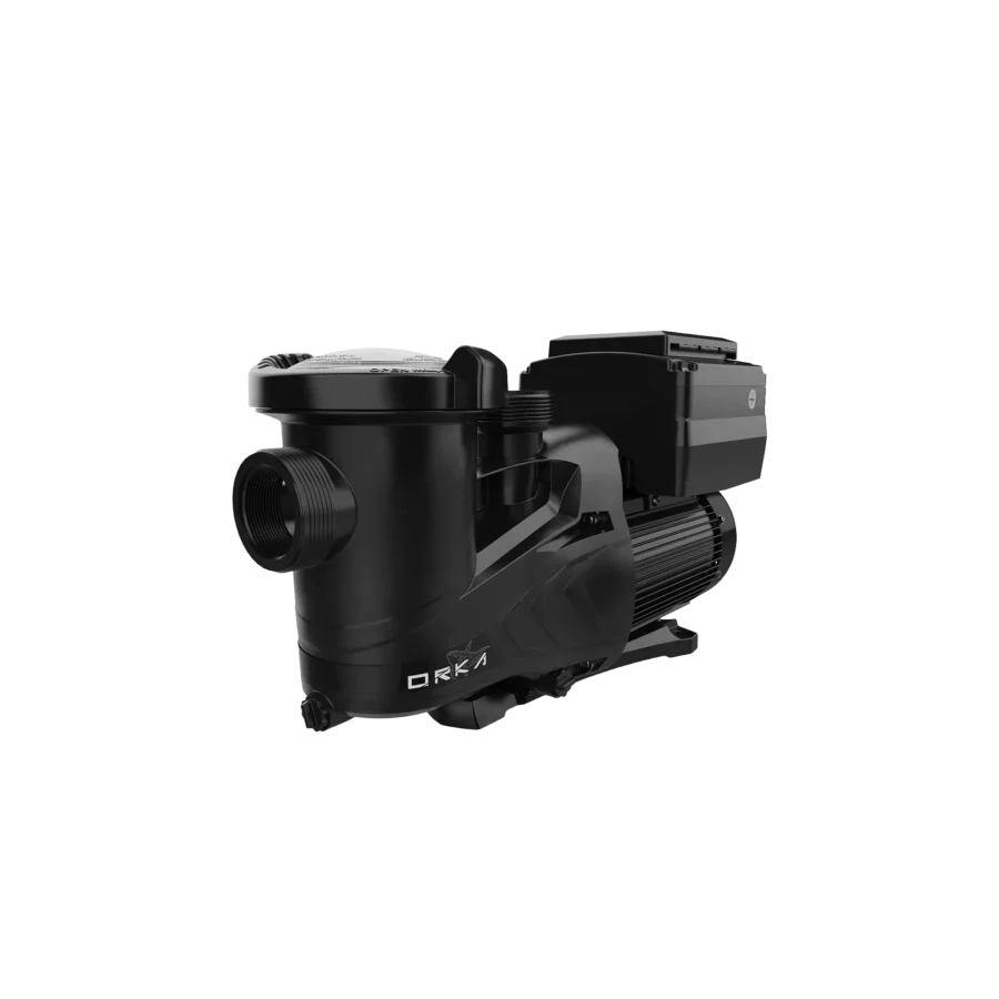 Carvin Orka V variable speed inground pool pump front perspective product image with transparent background