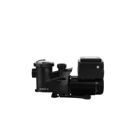 Carvin Orka V variable speed inground pool pump side profile product image with transparent background
