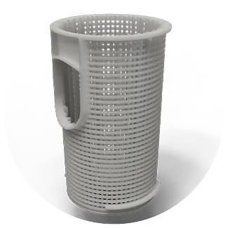 Carvin SharkJet V and Orka V heavy duty large capacity strainer basket feature