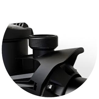 Carvin SharkJet V and Orka V integrated handle pool pump feature