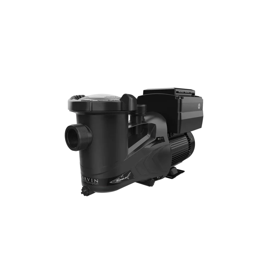 Carvin Sharkjet V variable speed above ground pool pump perspective product image with transparent background