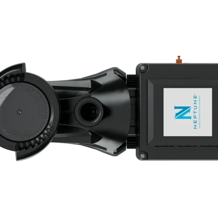 Carvin SharkJet V variable-speed above-ground pool pump side top view with Neptune control system